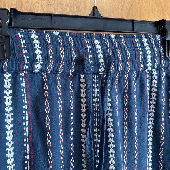 Sundance Women's Size XL Talia Easy Blue/Multicolor Striped Pants With Pocket's - Picture 4 of 12